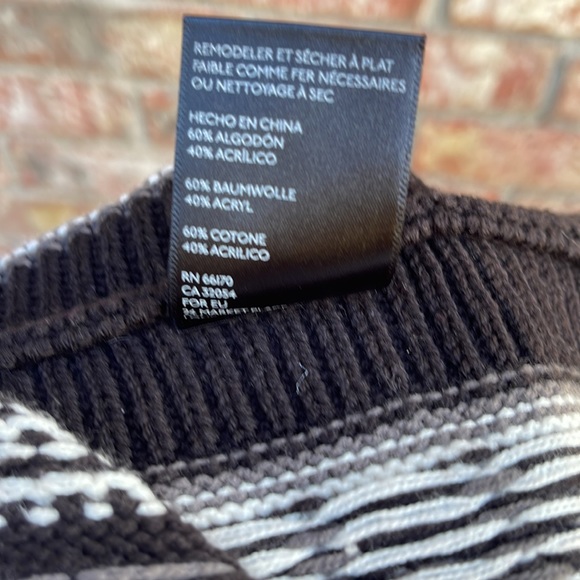 Urban Outfitters Aztec Print Ecote Cozy Cape Poncho Sweater Size XS/S - Picture 7 of 7